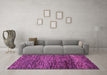 Machine Washable Abstract Purple Modern Area Rugs in a Living Room, wshabs4964pur