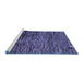 Sideview of Machine Washable Abstract Blue Modern Rug, wshabs4964blu