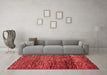 Modern Red Washable Rugs