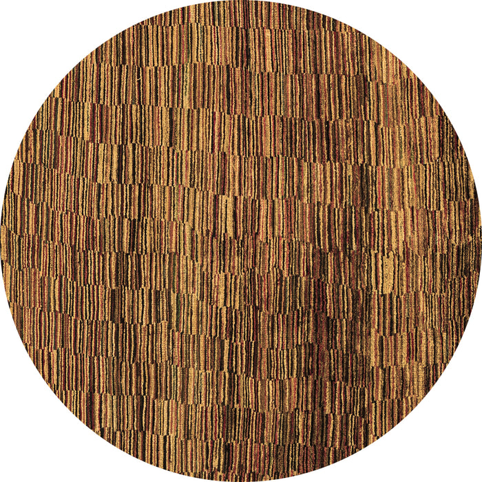 Round Machine Washable Abstract Brown Modern Rug, wshabs4964brn