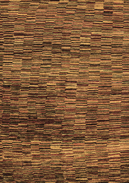 Abstract Brown Modern Rug, abs4964brn