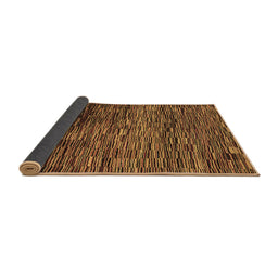 Sideview of Abstract Brown Modern Rug, abs4964brn