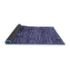 Sideview of Abstract Blue Modern Rug, abs4964blu