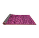 Sideview of Abstract Pink Modern Rug, abs4964pnk