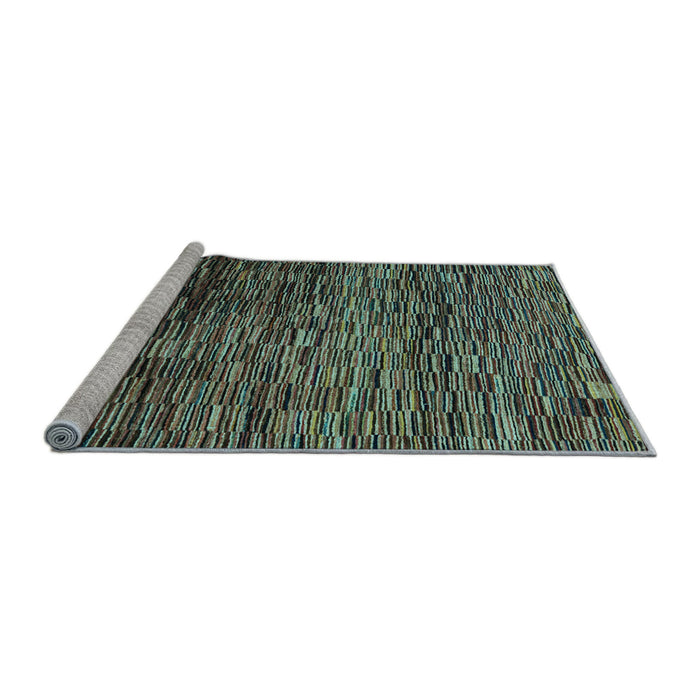 Sideview of Machine Washable Abstract Light Blue Modern Rug, wshabs4964lblu