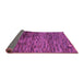 Sideview of Abstract Purple Modern Rug, abs4964pur