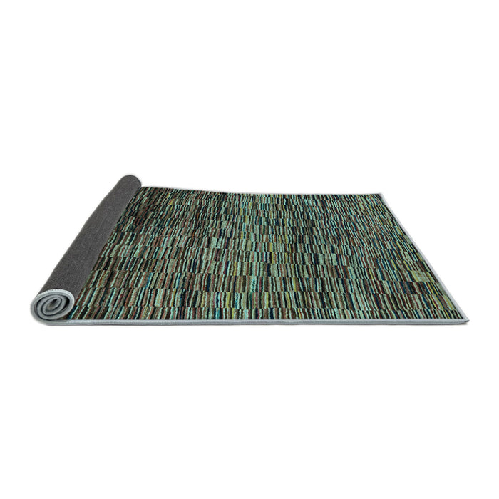 Sideview of Abstract Light Blue Modern Rug, abs4964lblu