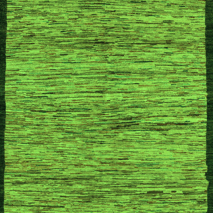 Machine Washable Abstract Green Modern Area Rugs, wshabs4965grn