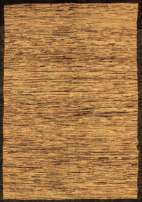 Abstract Brown Modern Rug, abs4965brn