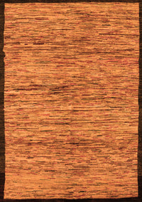 Abstract Orange Modern Rug, abs4965org