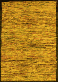 Abstract Yellow Modern Rug, abs4965yw