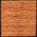 Square Abstract Orange Modern Rug, abs4965org