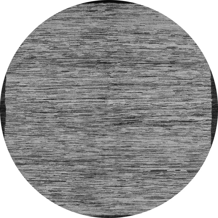 Round Abstract Gray Modern Rug, abs4965gry