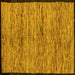 Square Abstract Yellow Modern Rug, abs4965yw