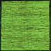 Square Abstract Green Modern Rug, abs4965grn