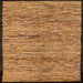 Square Abstract Orange Modern Rug, abs4965