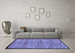 Machine Washable Abstract Blue Modern Rug in a Living Room, wshabs4965blu