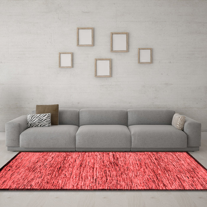 Modern Red Washable Rugs