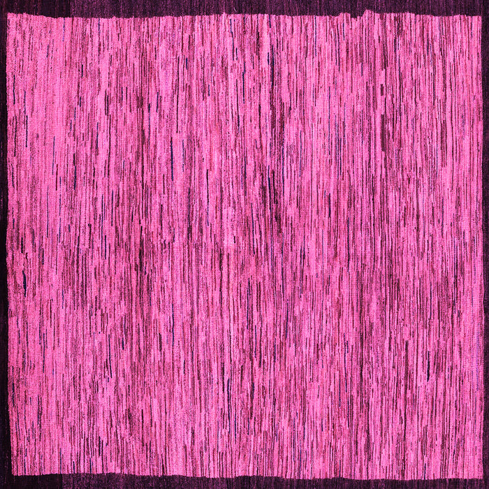 Square Abstract Pink Modern Rug, abs4965pnk