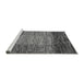 Sideview of Machine Washable Abstract Gray Modern Rug, wshabs4966gry