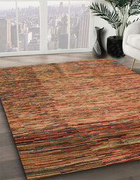 Abstract Red Modern Rug, abs4966