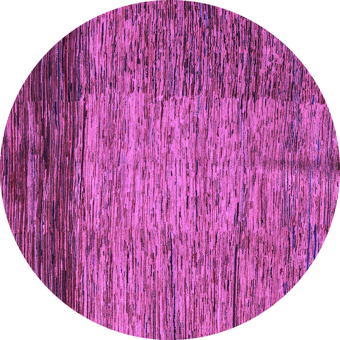 Round Abstract Purple Modern Rug, abs4966pur