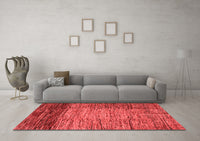 Machine Washable Abstract Red Modern Rug, wshabs4966red