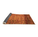 Sideview of Abstract Orange Modern Rug, abs4966org