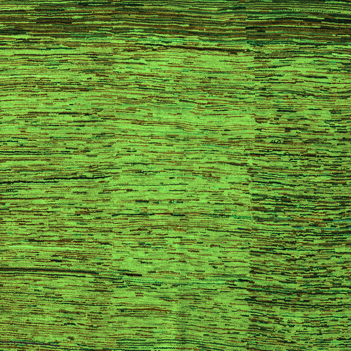 Machine Washable Abstract Green Modern Area Rugs, wshabs4966grn