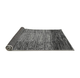 Sideview of Abstract Gray Modern Rug, abs4966gry