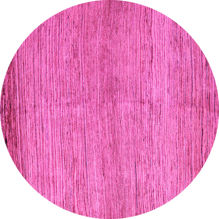Round Abstract Pink Modern Rug, abs4967pnk