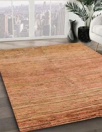 Abstract Orange Modern Rug, abs4967