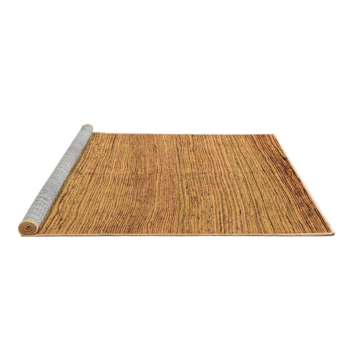Sideview of Machine Washable Abstract Brown Modern Rug, wshabs4967brn