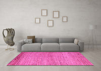 Machine Washable Abstract Pink Modern Rug, wshabs4967pnk