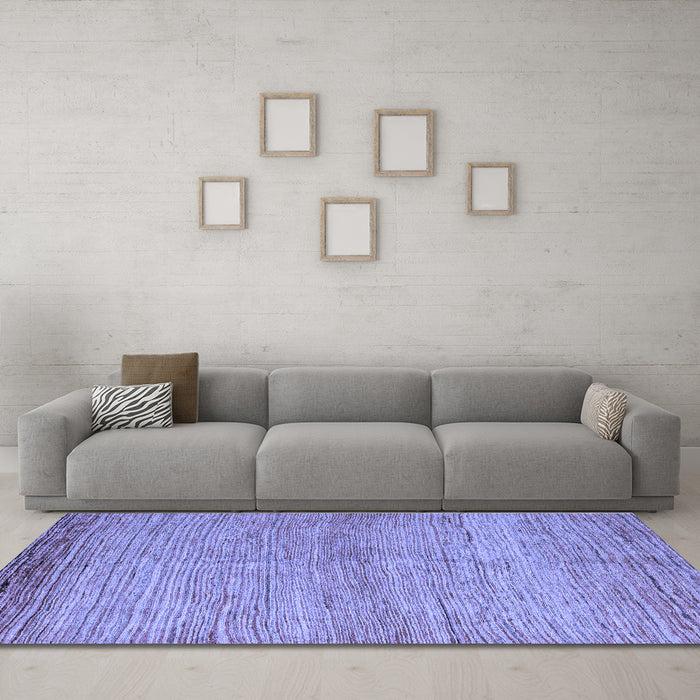 Machine Washable Abstract Blue Modern Rug in a Living Room, wshabs4967blu