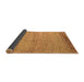 Sideview of Abstract Brown Modern Rug, abs4967brn