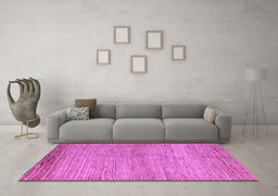 Machine Washable Abstract Purple Modern Area Rugs in a Living Room, wshabs4967pur