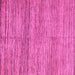 Square Machine Washable Abstract Pink Modern Rug, wshabs4968pnk