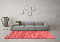 Machine Washable Abstract Red Modern Rug, wshabs4968red