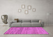 Machine Washable Abstract Purple Modern Area Rugs in a Living Room, wshabs4968pur