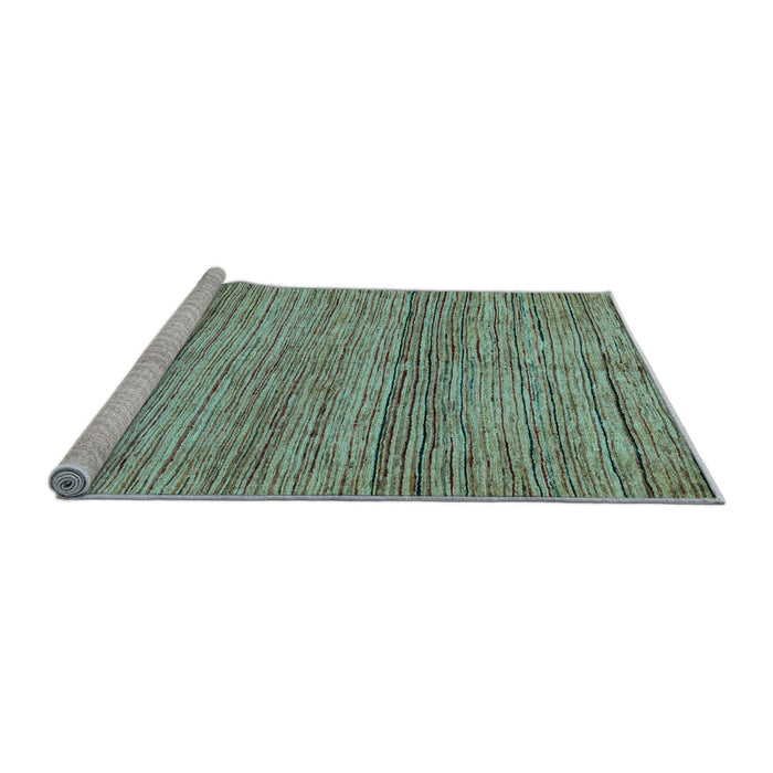 Sideview of Machine Washable Abstract Light Blue Modern Rug, wshabs4968lblu