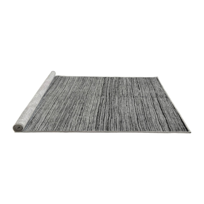 Sideview of Machine Washable Abstract Gray Modern Rug, wshabs4968gry