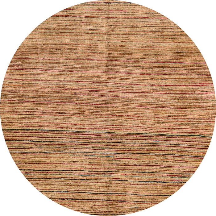 Round Abstract Red Modern Rug, abs4968