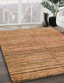 Machine Washable Abstract Red Rug in a Family Room, wshabs4968