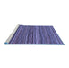 Sideview of Machine Washable Abstract Blue Modern Rug, wshabs4969blu