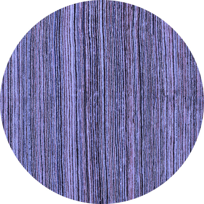 Round Abstract Blue Modern Rug, abs4969blu
