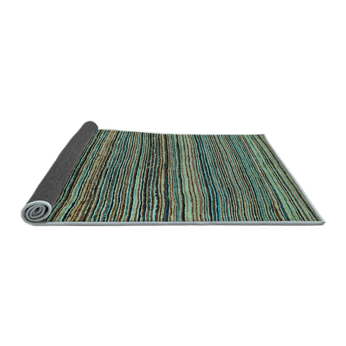 Sideview of Abstract Light Blue Modern Rug, abs4969lblu
