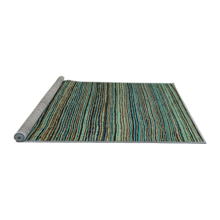 Sideview of Machine Washable Abstract Light Blue Modern Rug, wshabs4969lblu