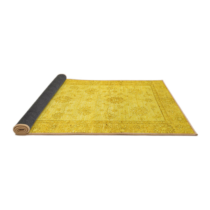 Sideview of Oriental Yellow Traditional Rug, abs496yw