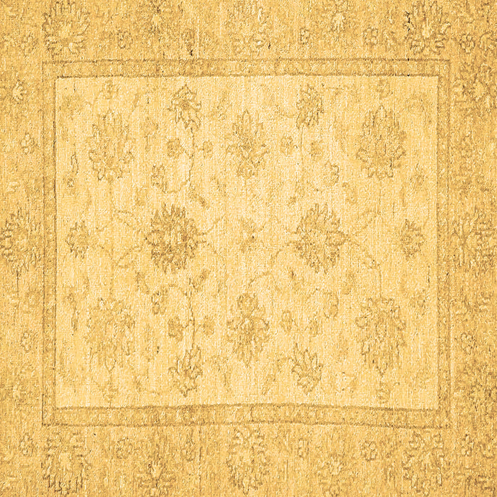 Square Oriental Brown Traditional Rug, abs496brn